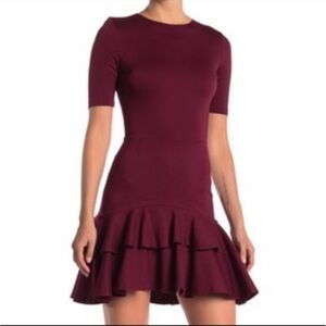 Love...Ady Short Sleeve Double Ruffle Dress